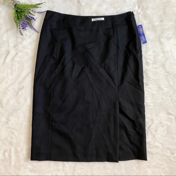 NEW Pendleton Seasonless Black Wool midi Skirt - Picture 3 of 7
